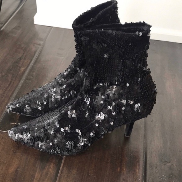 Zara | Sequin Velvet Dance Boots - Picture 5 of 8
